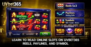 Learn to read online slots on uvbet365 Reels Paylines and Symbol