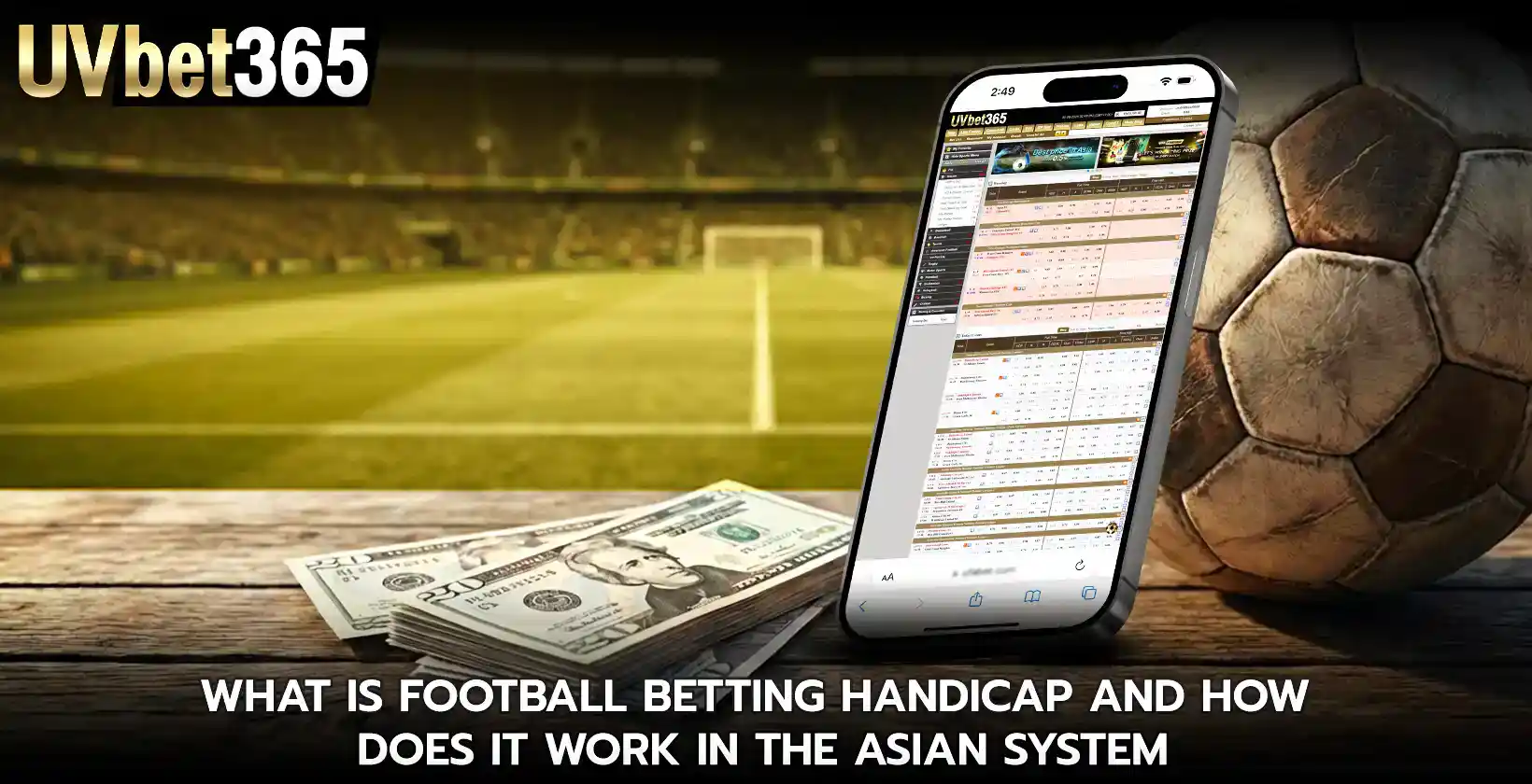 What is football betting handicap and how does it work in the Asian system