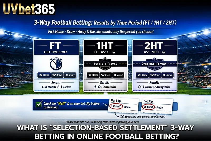What Is โSelection-Based Settlementโ 3-Way Betting In Online Football Betting ?