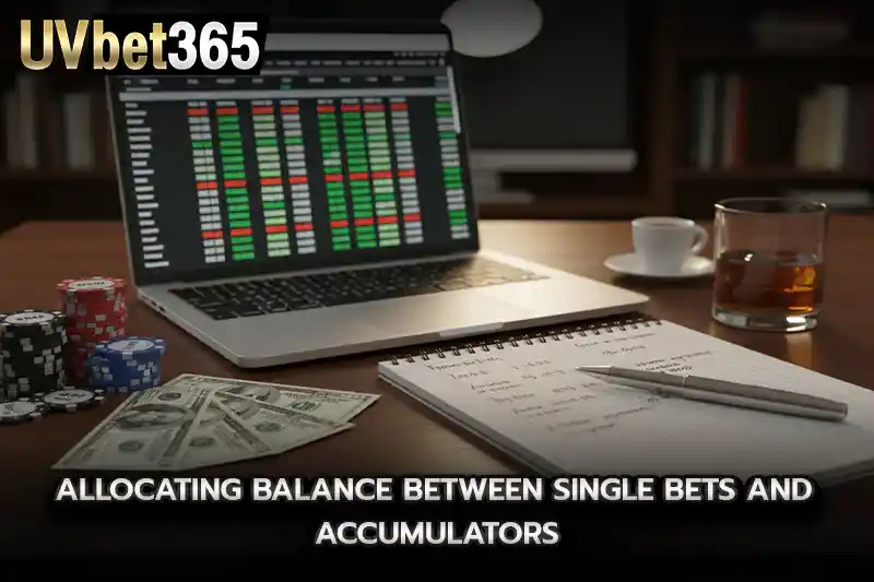 Allocating balance between single bets and accumulators