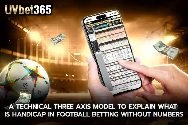 A technical three axis model to explain what is handicap in football betting without numbers