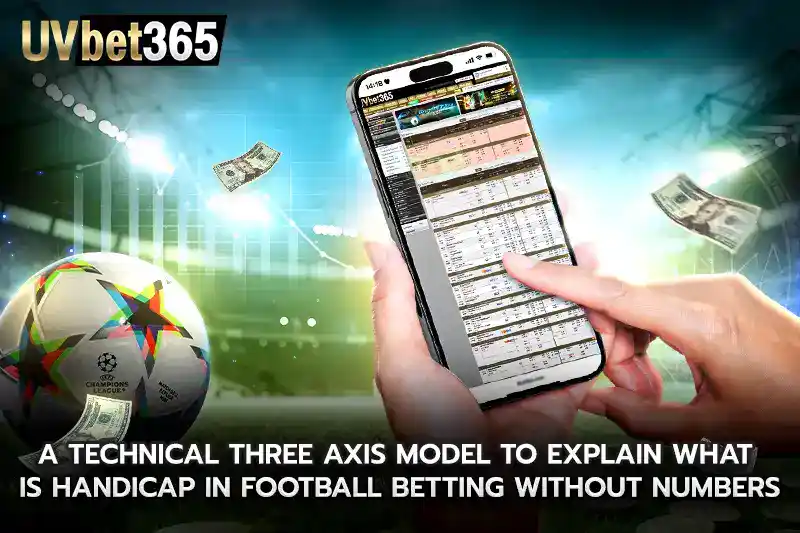 A technical three axis model to explain what is handicap in football betting without numbers