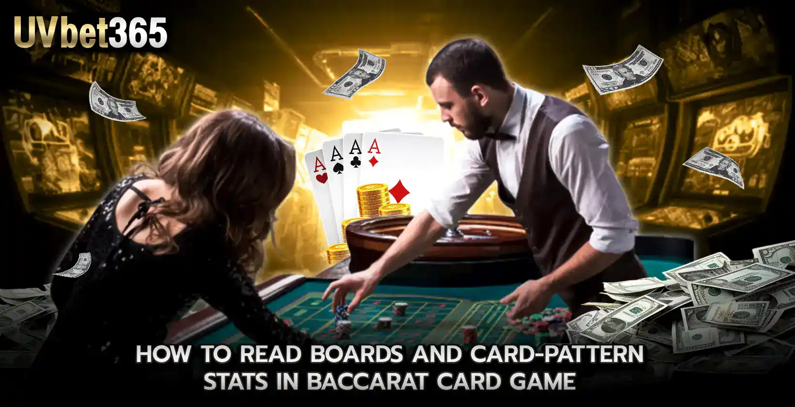 How to read boards and card pattern stats in baccarat card game