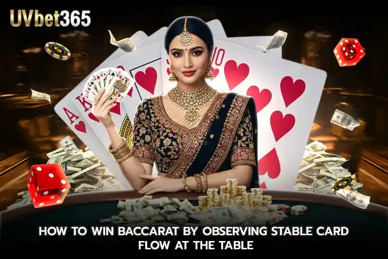 How to win baccarat by Observing Stable Card Flow at the Table