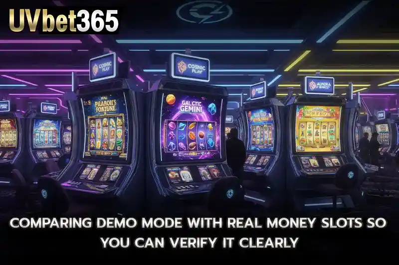 Comparing demo mode with real money slots so you can verify it clearly
