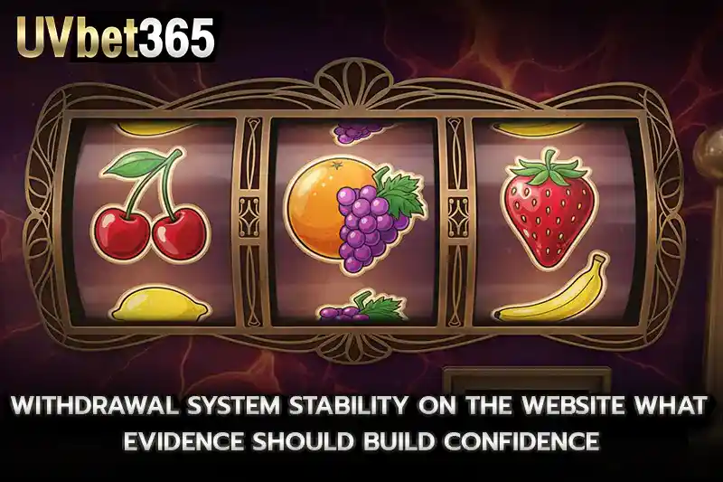 Withdrawal system stability on the website What evidence should build confidence