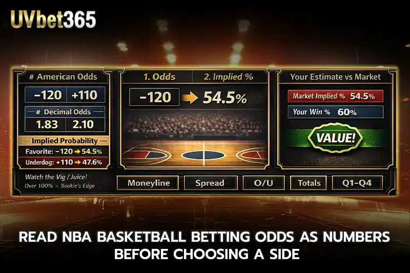 Read NBA basketball betting Odds as Numbers Before Choosing a Side