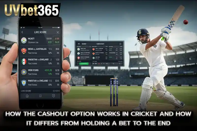 How the cashout option works in cricket and how it differs from holding a bet to the end