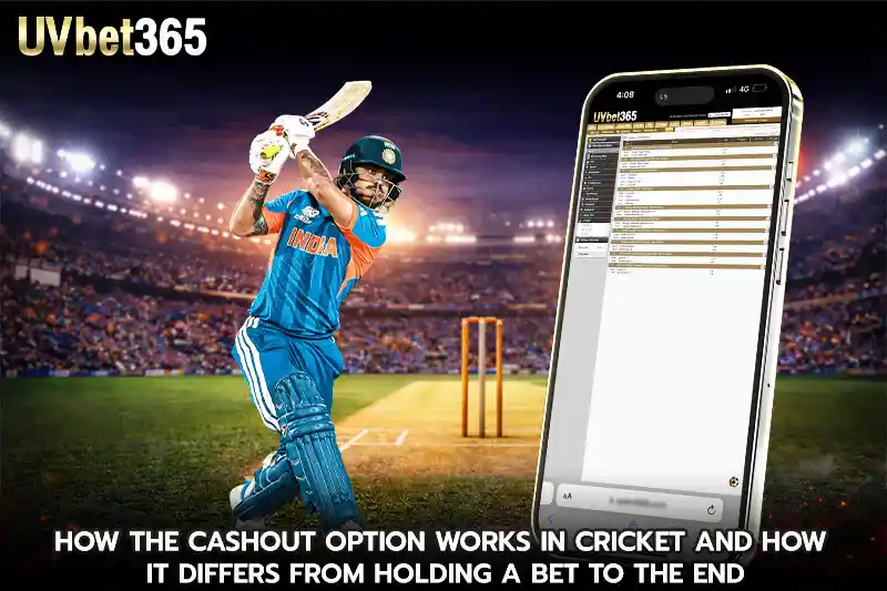 How the cashout option works in cricket and how it differs from holding a bet to the end