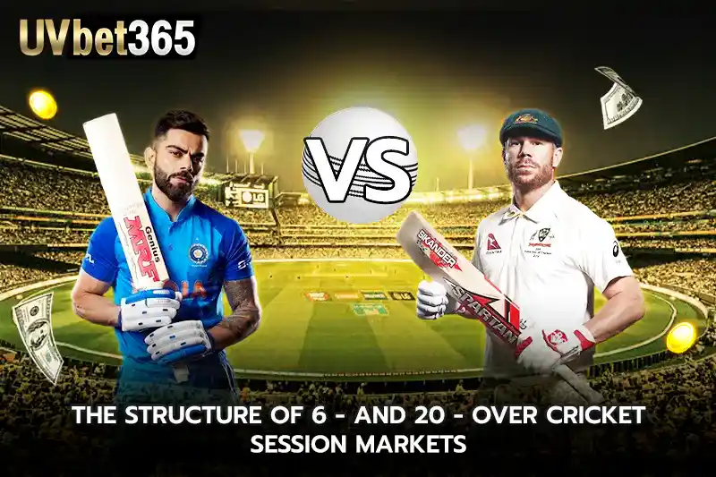 The structure of 6-and 20-over cricket session markets