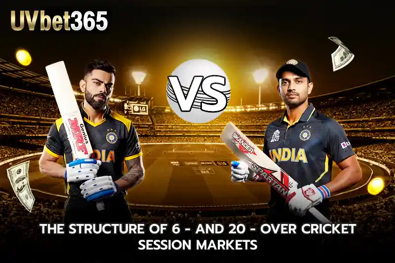 The structure of 6-and 20-over cricket session markets