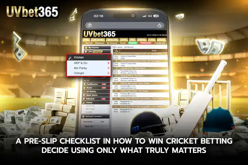 A Pre Slip Checklist in how to win cricket betting Decide Using Only What Truly Matters